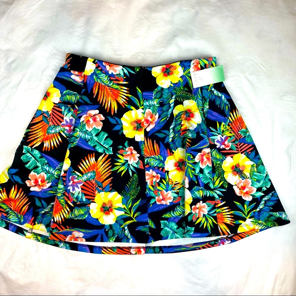 Skirt Floral Hawaiian Print Size Large